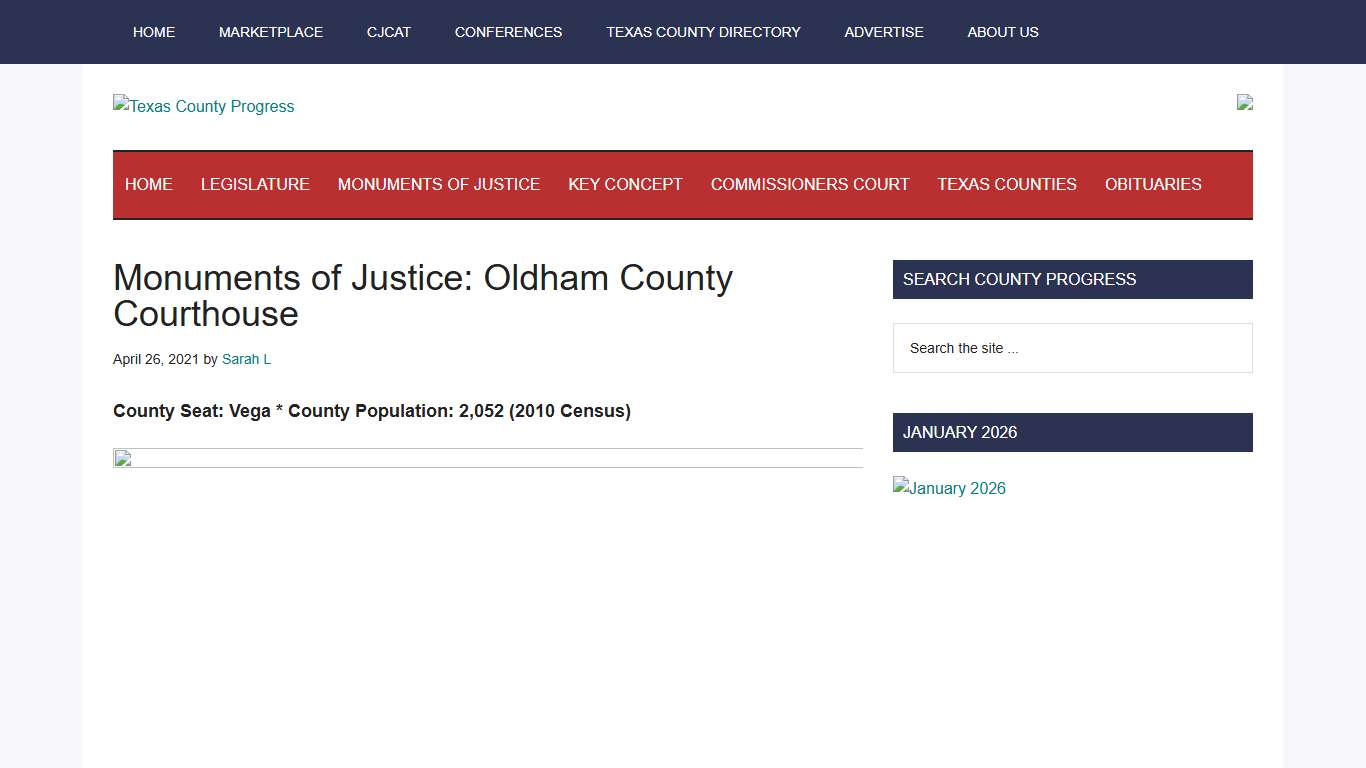 Monuments of Justice: Oldham County Courthouse - Texas County Progress